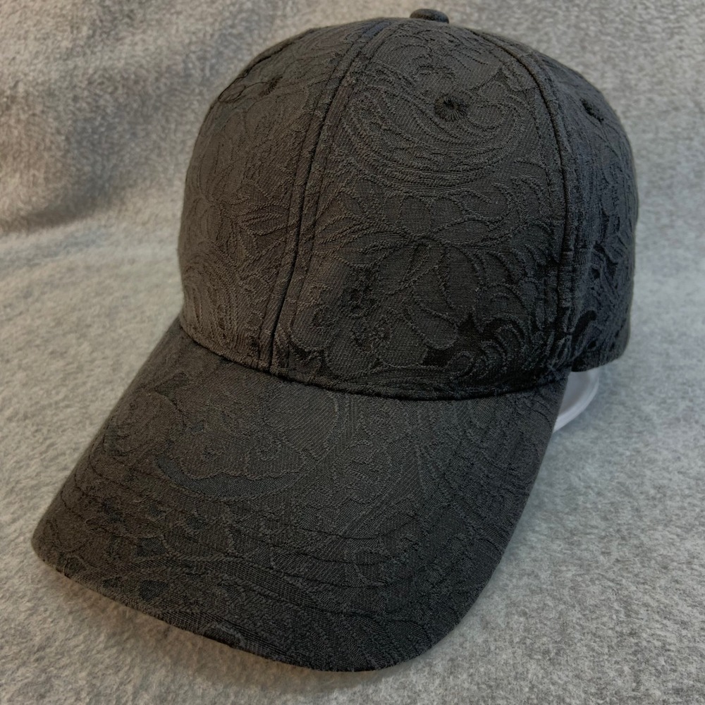 Black Floral Jacquard Womens Collection Eighteen Baseball Cap Adjustable OSFM